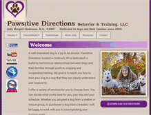 Tablet Screenshot of pawsitivedirections.com